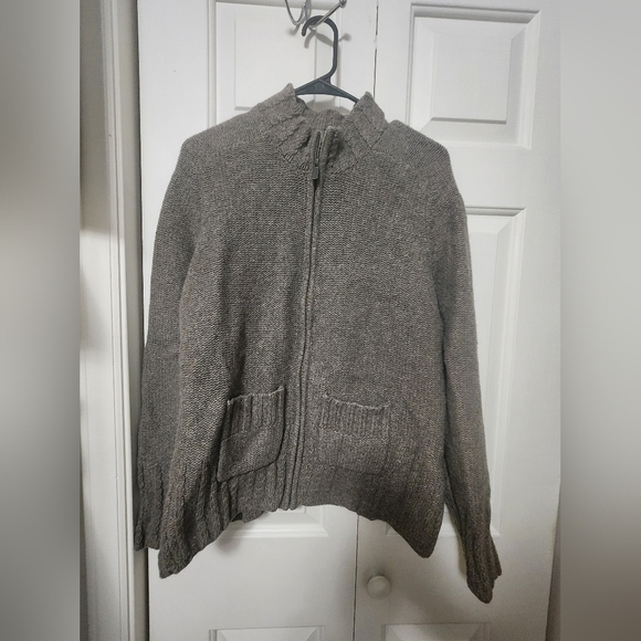 Carhartt Womens Lambswool Full Zip Cardigan Size XL With Blended Pockets - Picture 1 of 7